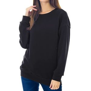 Smallshow Fleece Maternity Nursing Sweatshirt